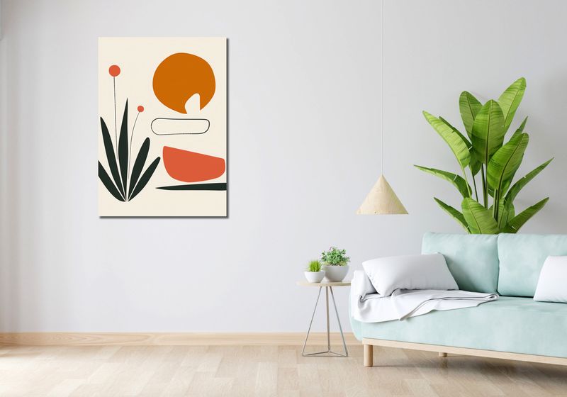 Obraz 70x100cm Abstrakcyjny Zen zdjęcie 2