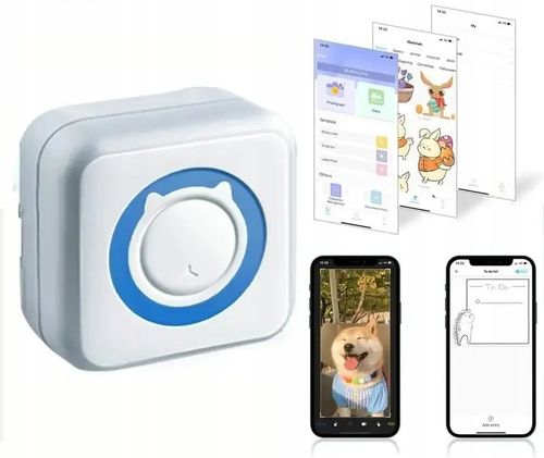 Mini drukarka termiczna przenośna dla dziecka C15 Bluetooth Drukuś na Arena.pl