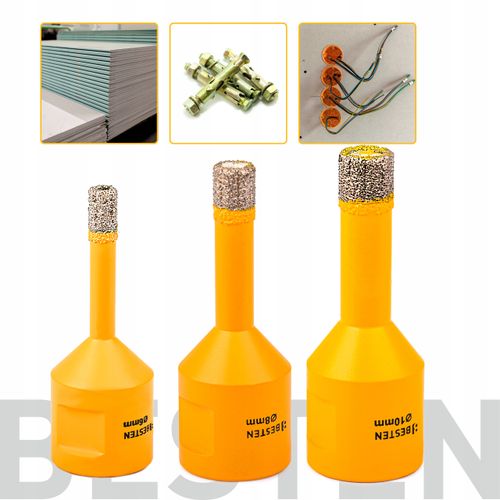 OTWORNICE DIAMENTOWE KORONKI DO GRESU PŁYTEK M14  6,8,10,35,68 mm +ADAPTER na Arena.pl