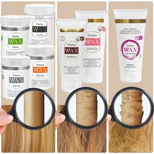 Botoks na włosy Maska keratynowa do odbudowy włosów Hermiona WAX 200ml na Arena.pl