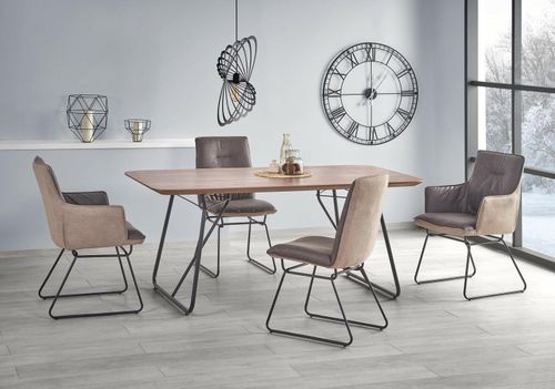 Stół Linked orzech / czarny na Arena.pl