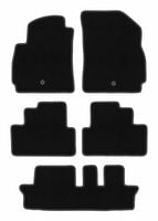 Dywaniki welurowe czarne Chevrolet Orlando I 2011-2015 7 osób
