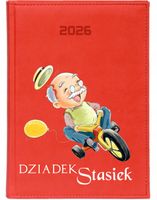 KALENDARZ A6 2026 TYGODNNIOWY terminarz z nadrukiem imieniem DLA DZIADKA