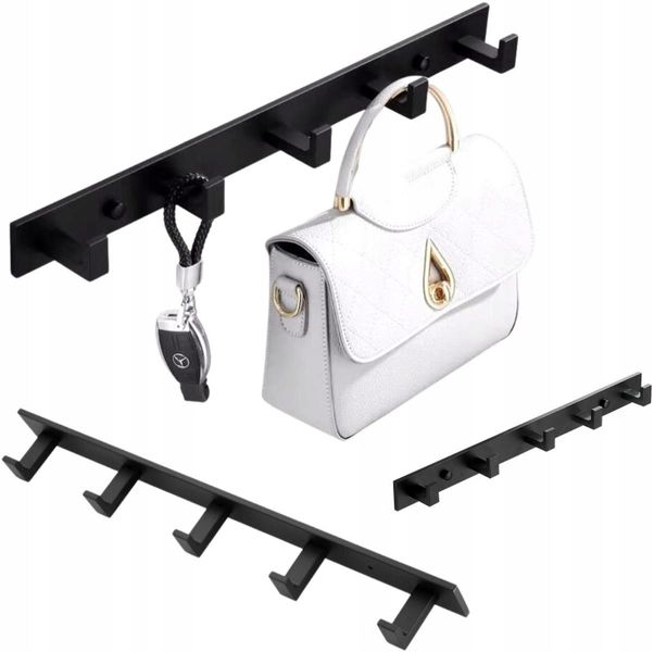 Panel Wieszak Haczyki Mocny Czarny zdjęcie 4