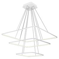 LAMPA wisząca NIX WHITE ML515 Milagro OPRAWA futurystyczna LED 117W 3000K kwadratowe ramki biała