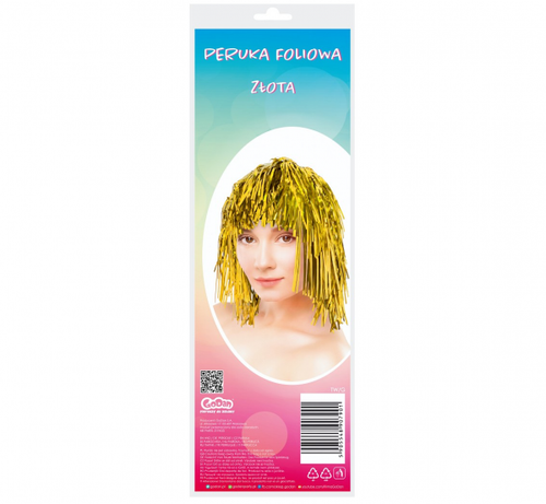 Peruka foliowa złota na Arena.pl
