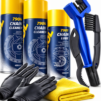 ZESTAW DO CZYSZCZENIA ŁAŃCUCHA MOTOCYKLOWEGO MANNOL SMAR ZMYWACZ SZCZOTKA