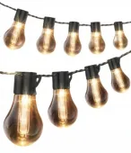 Girlanda ogrodowa świetlna solarna + USB 14m, 30 LED na pilota