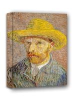 Autoportret w Kapeluszu Słomkowym, Vincent van Gogh - obraz na płótnie 70x100 cm