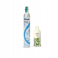 NABÓJ CYLINDER CO2 BUTLA DO SATURATORA DAFI + KONCENTRAT SYROP MOJITO