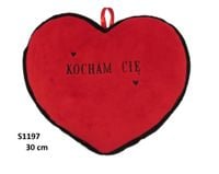 poduszka serce 30cm kocham cię s1197