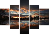 70 100CM OBRAZ 5 ELEM DOBRE PERSPEKTYWY FEANS DRUK PŁÓTNO