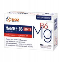 Magnez + B6 Forte, DOZ Product, 100 szt. - Odpowiedni dla wegan