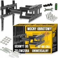 MOCNY OBROTOWY UCHWYT DO TELEWIZORA WIESZAK 32'-80' CALI UNIWERSALNY 60KG