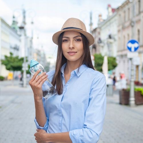 Butelka na Wodę Filtrująca 0,5l Dafi SOFT Miętowa Zielona z 4 Filtrami na Arena.pl