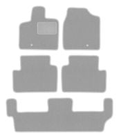 Dywaniki welurowe OSLO do Volkswagen Routan 2008-2015 7 os. szare 5 szt.
