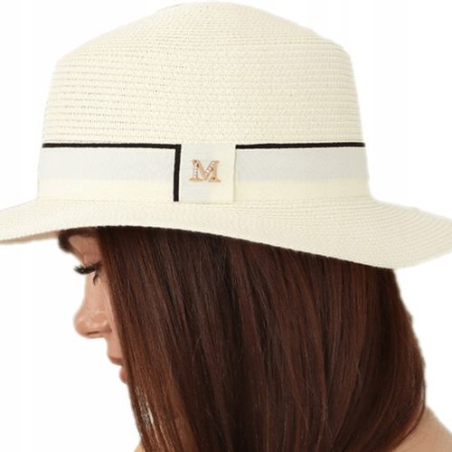 KAPELUSZ SŁOMKOWY LETNI PLAŻOWY MODNY KOBIECY DAMSKI KOBIECY KOLORY 2370 na Arena.pl