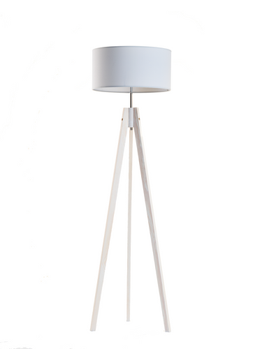 Popielata lampa podłogowa HAITI E27 na Arena.pl
