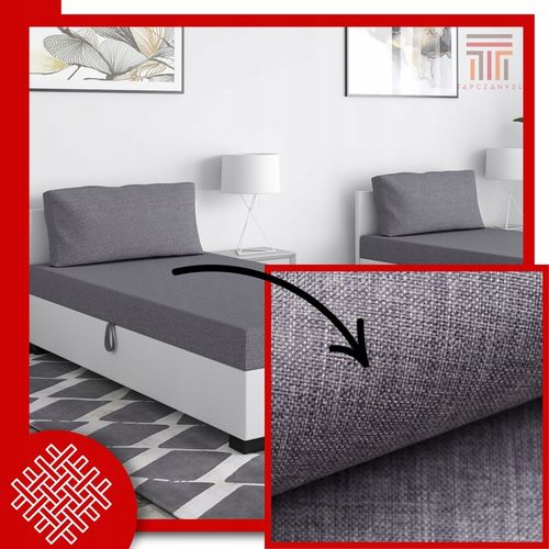 Tapczan Jednoosobowy Łóżko 80x195cm z Pojemnikiem na Pościel + na Arena.pl