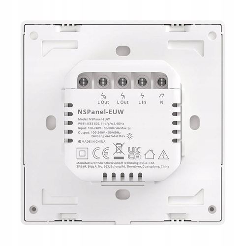 Sonoff NSPanel Inteligentny Przełącznik Ścienny WiFi BLE Biały na Arena.pl