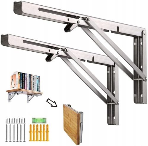 TRÓJKĄTNE ZAWIAS KĄTOWNIK SKŁADANY WSPORNIK POD STÓŁ BLAT DLA DOMU na Arena.pl