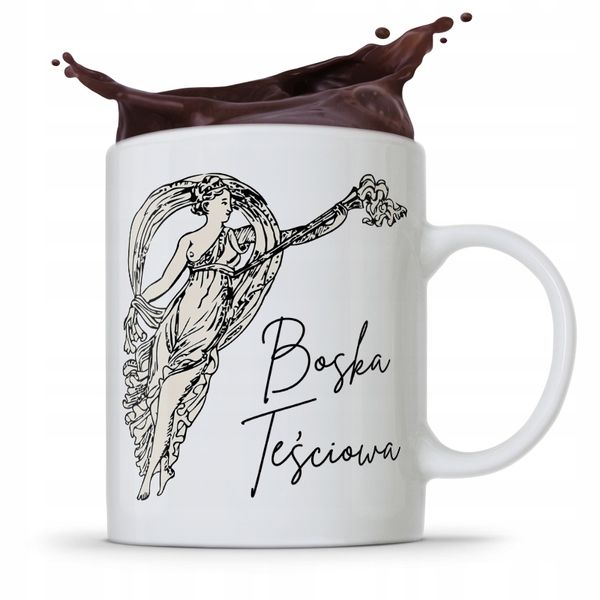 Kubek Prezent Teściowej Mamy Boska Teściowa Z Nadrukiem Ze Zdjęciem zdjęcie 1