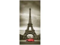 OBRAZ CZERWONY CITROEN 2CV WIEŻĄ EIFFLA