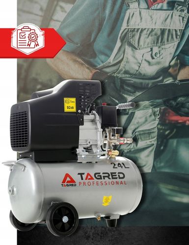 SPRĘŻARKA POWIETRZA KOMPRESOR OLEJOWY 3,4KM 24L + ZESTAW PNEUMATYCZNY na Arena.pl