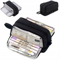 PIÓRNIK SZKOLNY CZTEROKOMOROWY CZARNY WIELOFUNKCYJNY SZKOLNY DO SZKOŁY XA1