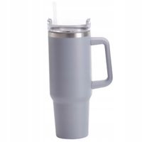 KUBEK TERMICZNY STAL NIERDZEWNA 1,2 L SZARY 14 X 10 X 26,5 CM