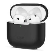 etui tech-protect silicone na apple airpods 4 - czarne