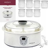 JOGURTOWNICA TERMOSTAT + SŁOIKI 20W 801015 BROWIN