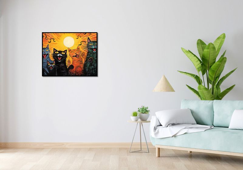 Plakat 76x60,5cm Kocie Koncertowanie zdjęcie 4