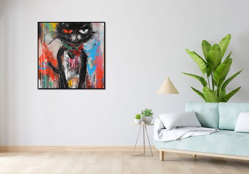 Plakat 90x90cm Gburowaty Kiciak na Arena.pl