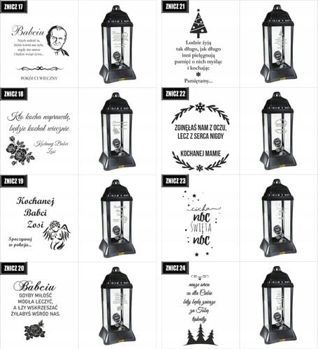 ZNICZ LAMPION z dedykacją TWOIM GRAWEREM dla babci na Arena.pl