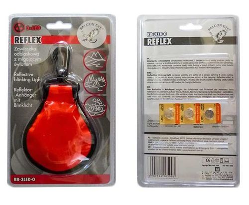 Odblask REFLEX pomarańczowy - 3 diody na Arena.pl