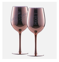 Kieliszki do szampana wina MOET CHANDON 2 szt zestaw różowe złoto