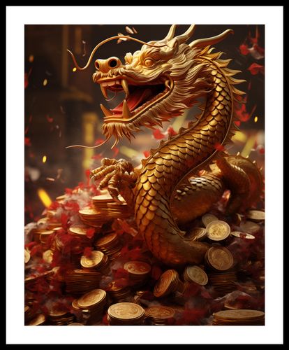 Plakat 40x50cm Smok Bogactwa na Arena.pl