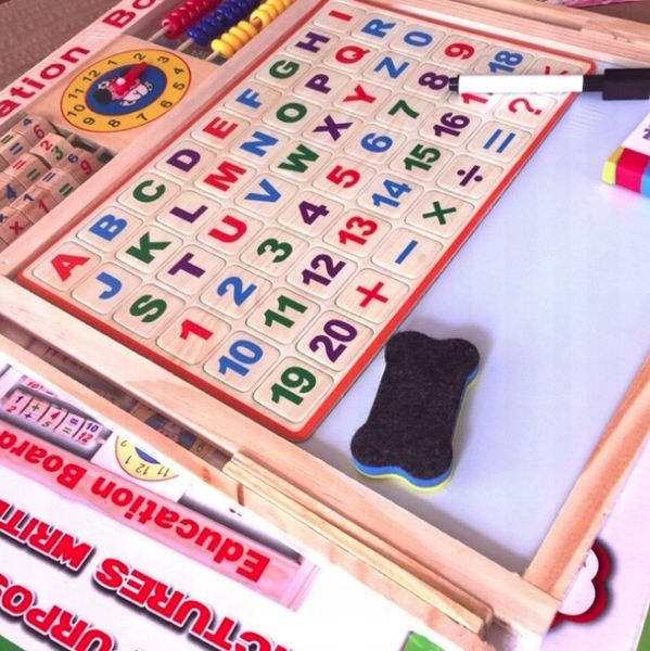 TABLICA DWUSTRONNA EDUKACYJNA WIELOFUNKCYJNA 2W1 zdjęcie 5