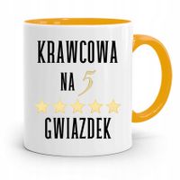 Kubek Żółty Dla Krawcowej Krawcowa Na 5 Gwiazdek Z Nadrukiem Ze Zdjęciem