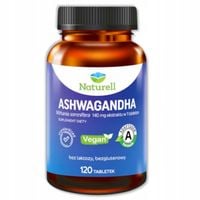 Naturell Ashwagandha wsparcie odporności na stres 120 tabletek