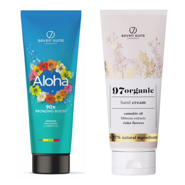 7suns Aloha Bronzer 90x Bronzing Boost 250ml + Krem Do Rąk 75ml Gratis zdjęcie 1