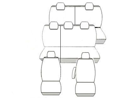 Pokrowce MIAROWE Dacia Jogger 7 osobowa od 2022r. P3 na Arena.pl