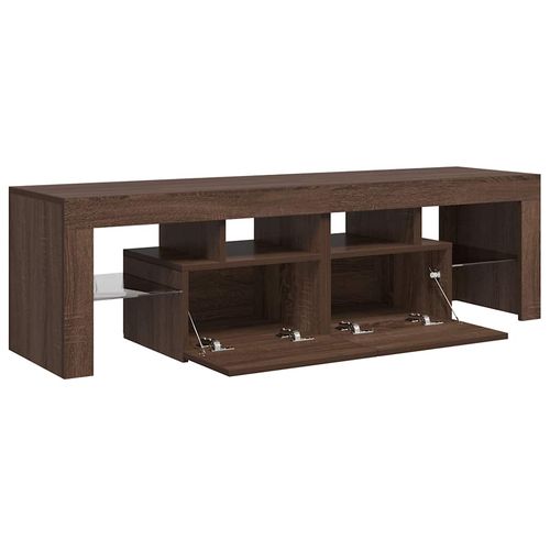 Szafka TV z oświetleniem LED, brązowy dąb, 140x36,5x40 cm na Arena.pl