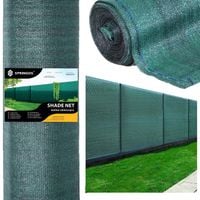 Siatka cieniująca 90% osłonowa 1,5x10m zielona 50 szt. opasek zaciskowych