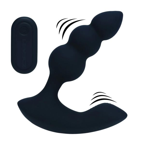 Dual Motor Remote Control Beaded Vibrating Liquid Silicone Prostate Stimul zdjęcie 1