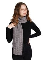 Szalik zimowy damski długi szary Uniwersalny YOCLUB