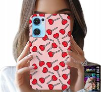 ETUI DO OPPO RENO7 5G - KOBIECE, MODNE WZORY LIZAKI W SERCA CASE