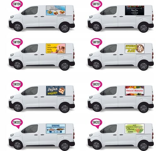 Naklejka Folia na samochód auto reklamowa STYLIZACJA RZĘS PAZNOKCI na Arena.pl