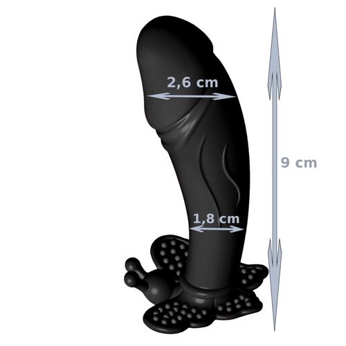 Masażer Silikonowy Motylek Pod Majtki Na Smartfon Aplikację Czarny na Arena.pl